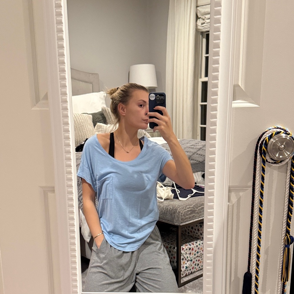 Fresh laundry Light Blue Casual T-Shirt